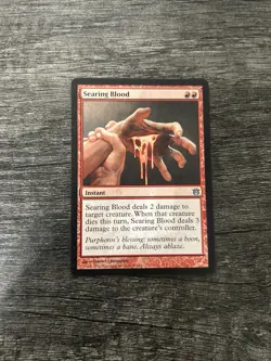 MTG 1x Searing Blood x1 LP Born of the Gods - Image 1