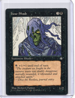 Hoar Shade Magic MTG Ice Age 1995 MP - Image 1