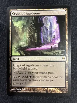 MTG - Crypt of Agadeem Zendikar - Image 1