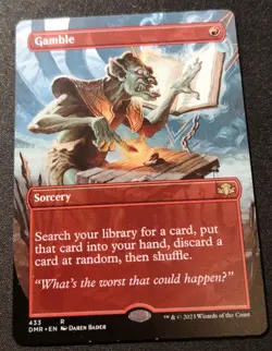 Gamble - Borderless - DMR - MTG - EN - NM - 433 - Image 1