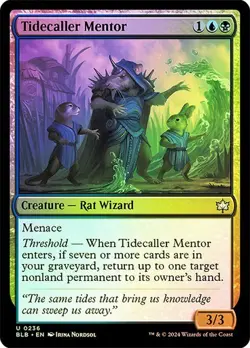 MTG-Tidecaller Mentor Bloomburrow(NM-FOIL)#236 - Image 1