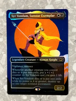 Syr Vondam Sunstar Exemplar (Borderless) 302 FOIL R MTG Edge of Eternities NM X1 - Image 1
