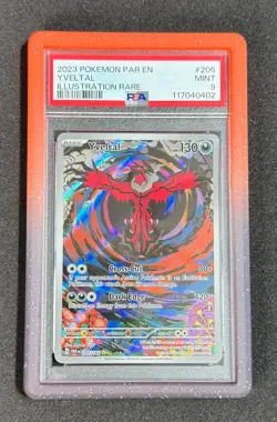 2023 POKEMON PAR EN-PARADOX RIFT ILLUSTRATION RARE #205 YVELTAL PSA 9 MINT 02 - Image 1