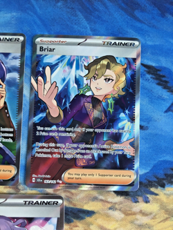 Full Art Trainer Lot of 3 - Lucian, Briar, Tulip - Pokemon TCG Cards - Image 3