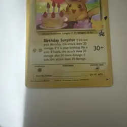____'s Pikachu 24/53 Birthday Celebrations 25th Anniversary Pokemon TCG Holo NM - Image 4