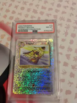 2002 POKEMON LEGENDARY COLLECTION #33 PIDGEOT-REVERSE FOIL PSA 8 - Image 1