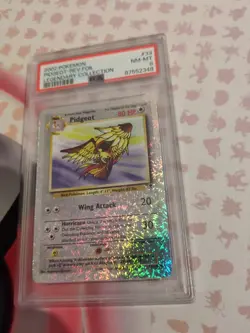 2002 POKEMON LEGENDARY COLLECTION #33 PIDGEOT-REVERSE FOIL PSA 8 - Image 2