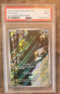 Pokemon Psyduck Mew ILLUSTRATION RARE PSA 9 & Dragonair TCG🔥& Mew Ex PSA 9🎉 - Image 4