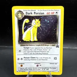 2000 Dark Persian #17 Black Star Promo Holo Rare Pokemon MP (Minor DMG) - Image 1