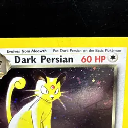 2000 Dark Persian #17 Black Star Promo Holo Rare Pokemon MP (Minor DMG) - Image 2