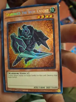 Gearfried the Iron Knight BLMM-EN004 SECRET RARE 1st Ed YUGIOH - CHIBI Artwork - Image 1