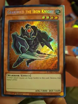 Gearfried the Iron Knight BLMM-EN004 SECRET RARE 1st Ed YUGIOH - CHIBI Artwork - Image 2