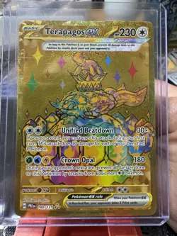 Pokemon TCG Terapagos EX Prismatic Evolutions Holo Hyper Rare Card 180/131 SV - Image 2