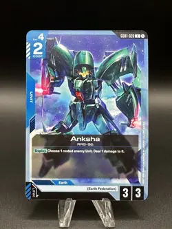 Anksha (GD01-020) (NM) - Gundam Card Game - Newtype Rising (ENG) - Image 1