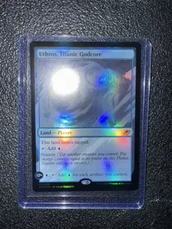 MTG Uthros, Titanic Godcore Edge of Eternities Regular Miscut Mint Card - Image 2