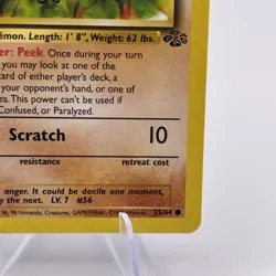 Pokemon Card Mankey 55/64 Jungle Unlimited WOTC Common LP-NM - Image 3