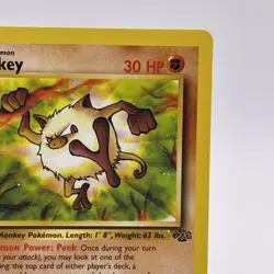 Pokemon Card Mankey 55/64 Jungle Unlimited WOTC Common LP-NM - Image 4