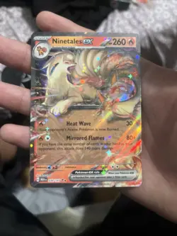 Pokemon TCG Ninetales EX Mint Condition Holographic Card #038 Ultra Rare Card - Image 1