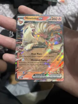 Pokemon TCG Ninetales EX Mint Condition Holographic Card #038 Ultra Rare Card - Image 2