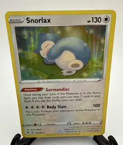 Snorlax 131/185 Vivid Voltage 2020 Pokemon Card Holo Rare NM-Mint - Image 1
