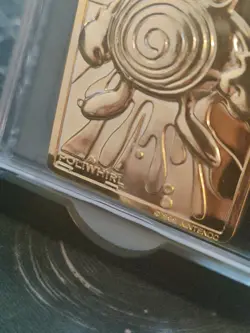1999 Pokemon Movie Poliwhirl Nintendo 23K Gold Plated Trading Card Burger King - Image 3