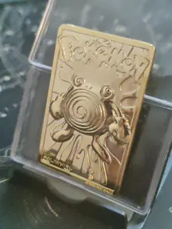 1999 Pokemon Movie Poliwhirl Nintendo 23K Gold Plated Trading Card Burger King - Image 4