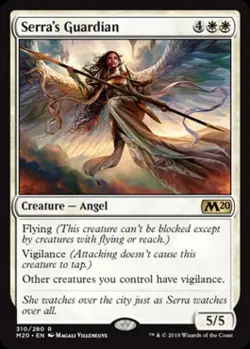 Serra's Guardian - Light Play MTG Magic 2020 Core Set - Image 1