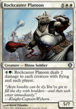 Rockcaster Platoon -Foil Medium Play MTG Shards of Alara - Image 1