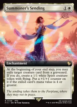 MTG Commander FIN EXTENDED ART R Summoner's Sending #0109 - Image 1
