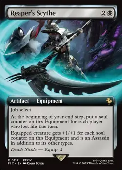 MTG Commander FIN EXTENDED ART R Reaper's Scythe #0117 - Image 1
