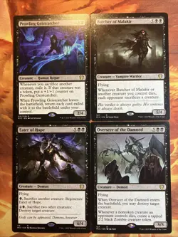 MTG 4 x Black Rare Lot Commander: Innistrad: Midnight Hunt Near-Mint!! - Image 1
