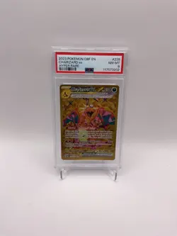 2023 POKEMON OBF EN-OBSIDIAN FLAMES HYPER RARE #228 CHARIZARD EX PSA 8 - Image 3