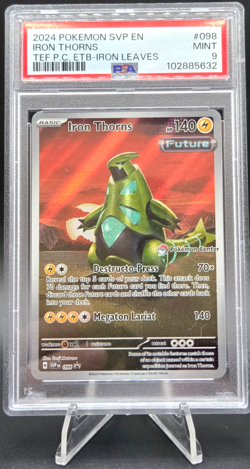2024 Pokemon Iron Thorns Pokemon Center ETB Promo PSA 9 - Image 1