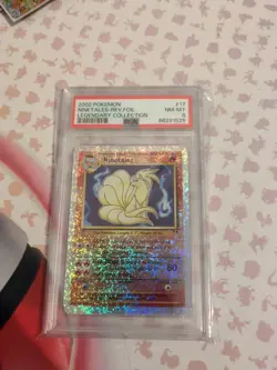2002 POKEMON LEGENDARY COLLECTION #17 NINETALES-REVERSE FOIL PSA 8 - Image 1