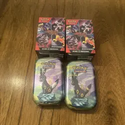 Prismatic Evolutions Umbreon Tin And Destined Rivals Booster Bundle Pokemon Lot - Image 1