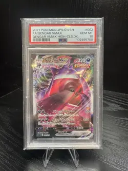 PSA 10 Pokemon FA/Gengar Max 2021 SWSH #002 Sword Shield High Class Rare JPN - Image 1