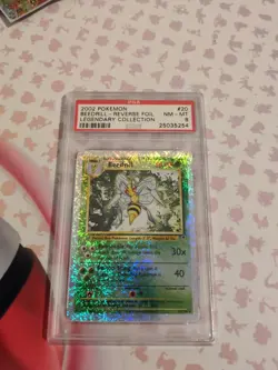 PSA 8 Beedrill Reverse Holo 20 2002 Pokemon Legendary Collection 115846421 - Image 1