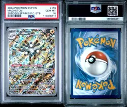 2024 POKEMON SURGING SPARKS POKEMON CENTER ETB PROMO SVP #159 MAGNETON PSA 10 - Image 3