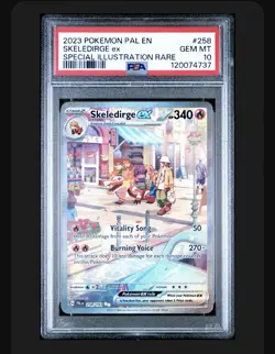 PSA 10 GEM MINT Skeledirge EX Paldea Evolved SIR Pokemon 258/193 - Image 1