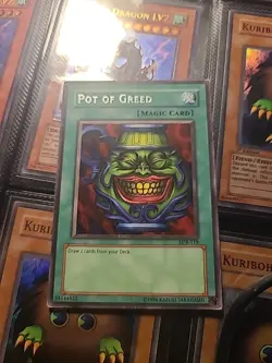 YUGIOH POT OF GREED LOB-119 UNLIMITED - Image 1