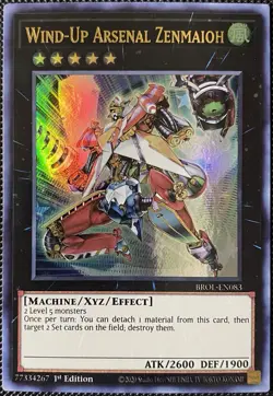 Wind-Up Arsenal Zenmaioh BROL-EN083 Brothers of Legend 1st Edition - Yugioh Card - Image 1