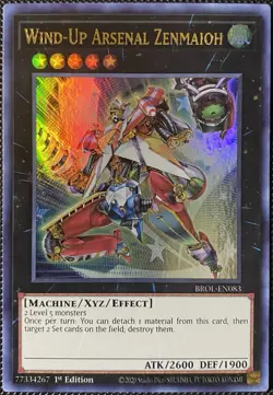 Wind-Up Arsenal Zenmaioh BROL-EN083 Brothers of Legend 1st Edition - Yugioh Card - Image 1