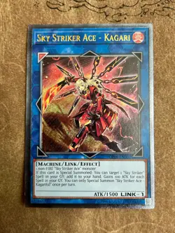 Yugioh Sky Striker Ace - Kagari Ultimate ⭐EU Print⭐ OP08-EN002 Unlimited NM - Image 2