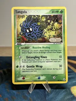 Tangela 44/92 Reverse Holo Foil Stamped EX Legend Maker Pokemon Card LP - Image 1