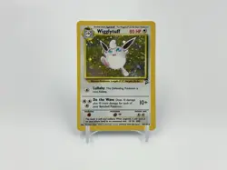 Wigglytuff 19/130 Base Set 2 Holo Rare MP Pokemon Card TCG Vintage Pokemon - Image 1