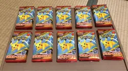 Pokemon Card McDonald's Promo 10 Pack Pikachu 020/M-P and Random Card Japanese - Image 1