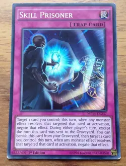 Yugioh Card - Super Rare Holo - Skill Prisoner MP14-EN237 1st Ed Free Postage - Image 1