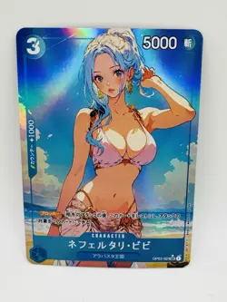 One Piece Goddess Vivi Graceful Special DIY Doujin Kawaii Art Holo Card - Image 1