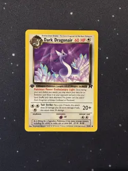 Dark Dragonair 1st Edition 33/82 Team Rocket Pokemon Card - Image 1