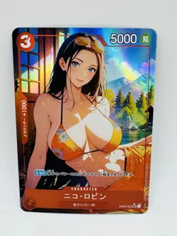 One Piece Goddess Nico Robin Graceful Special DIY Doujin Kawaii Art Holo Card - Image 1